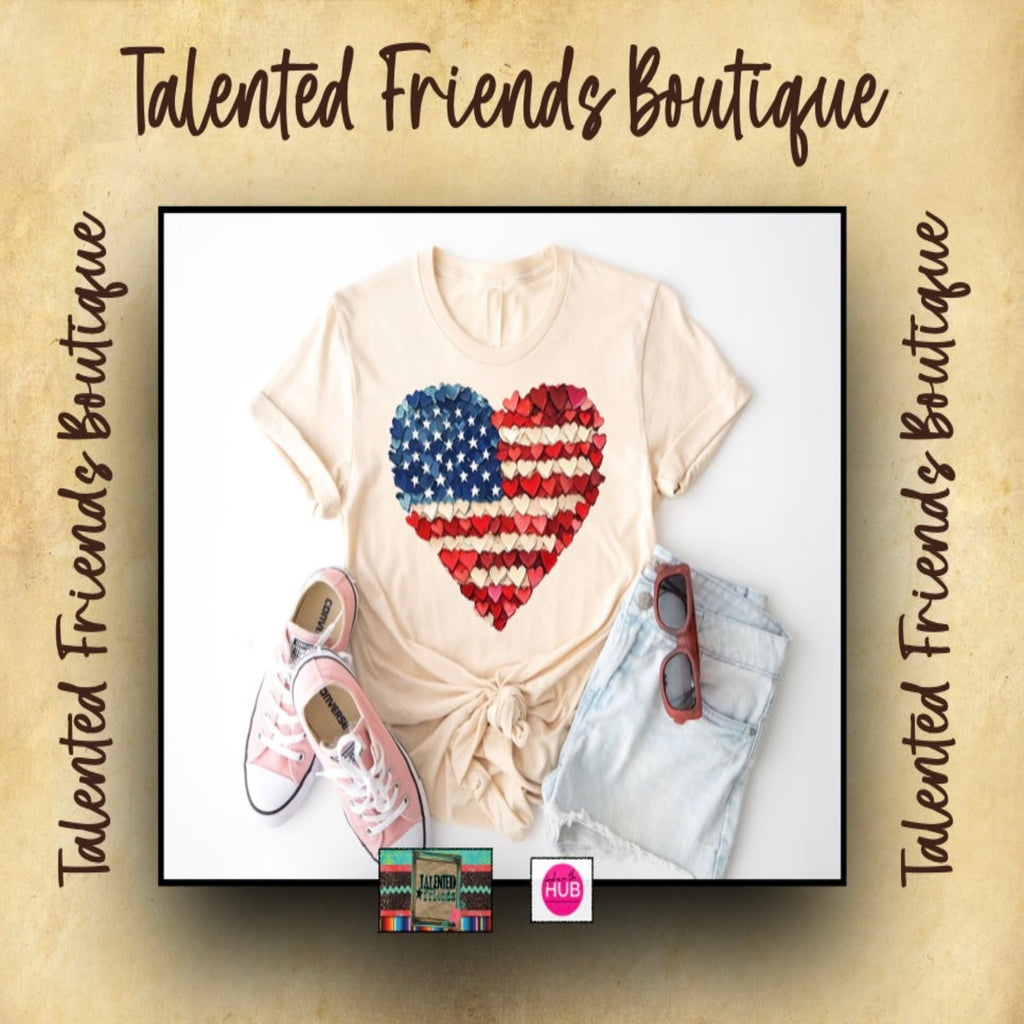 Flag Heart T-shirt