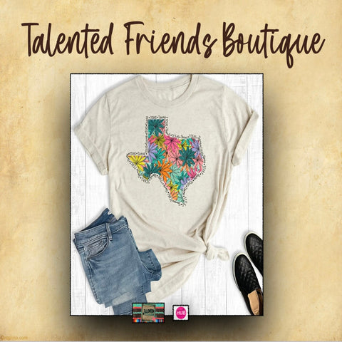 Floral Texas T-shirt