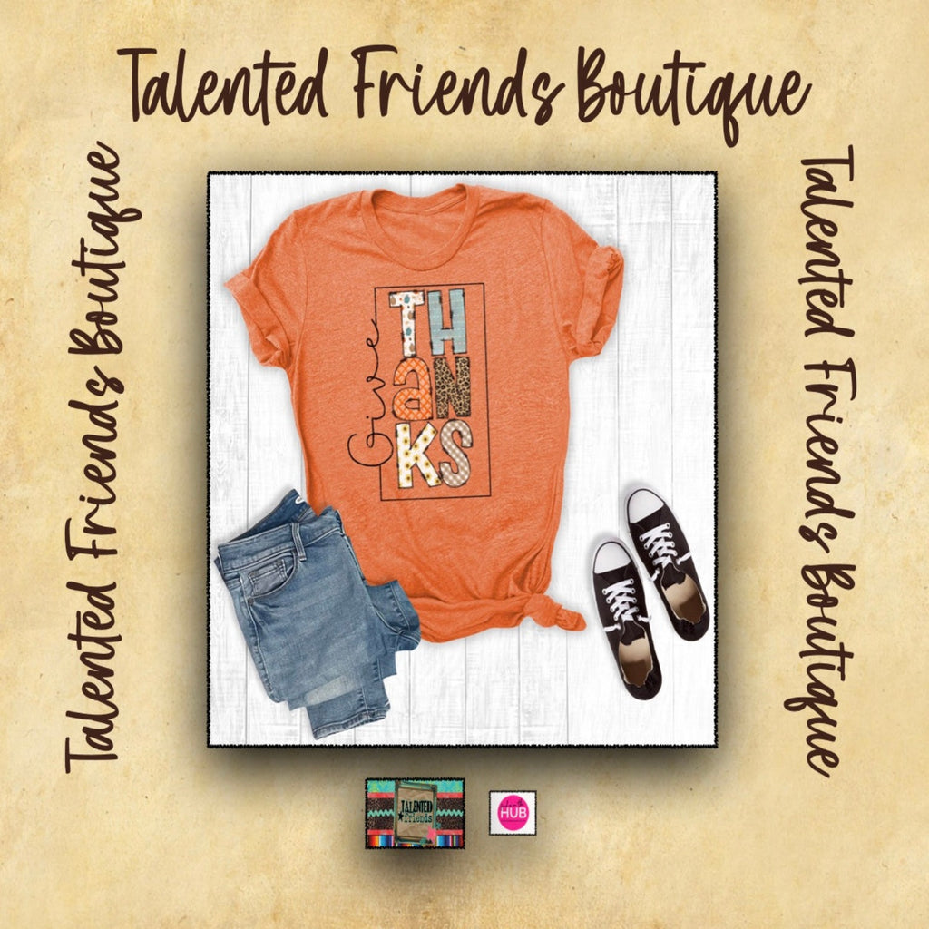 Give Thanks Doodle T-shirt