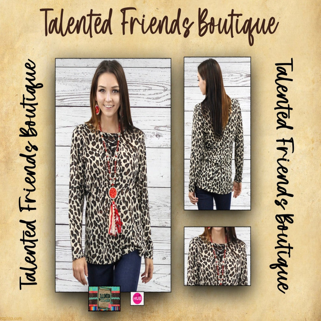 Miss As Far As You Know Top - Leopard