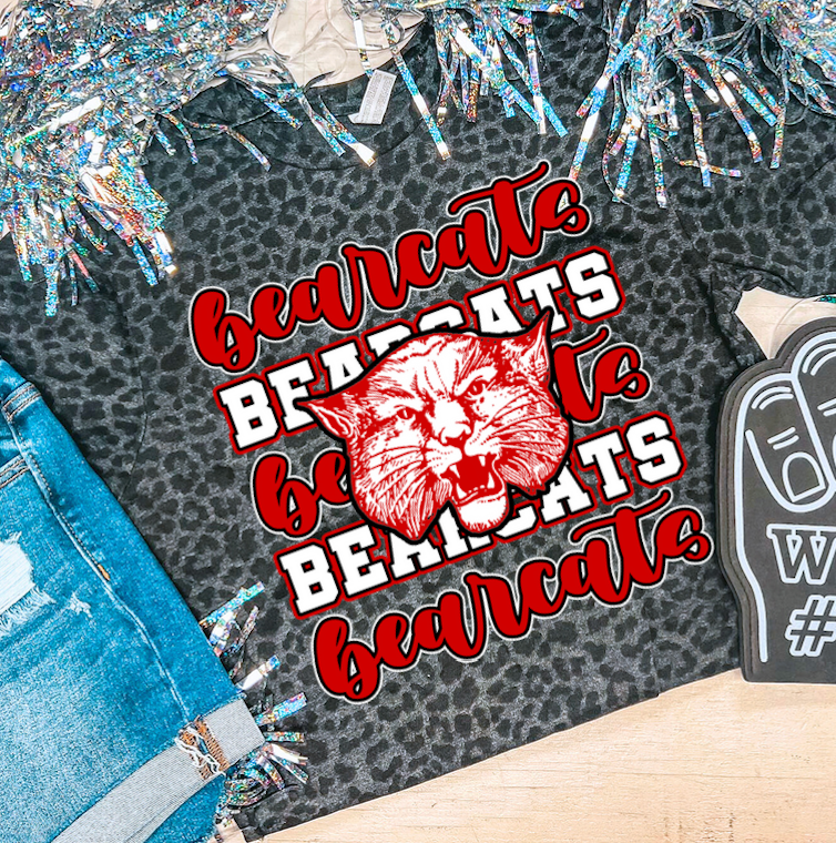 Bearcat Stacked Spirit Tee