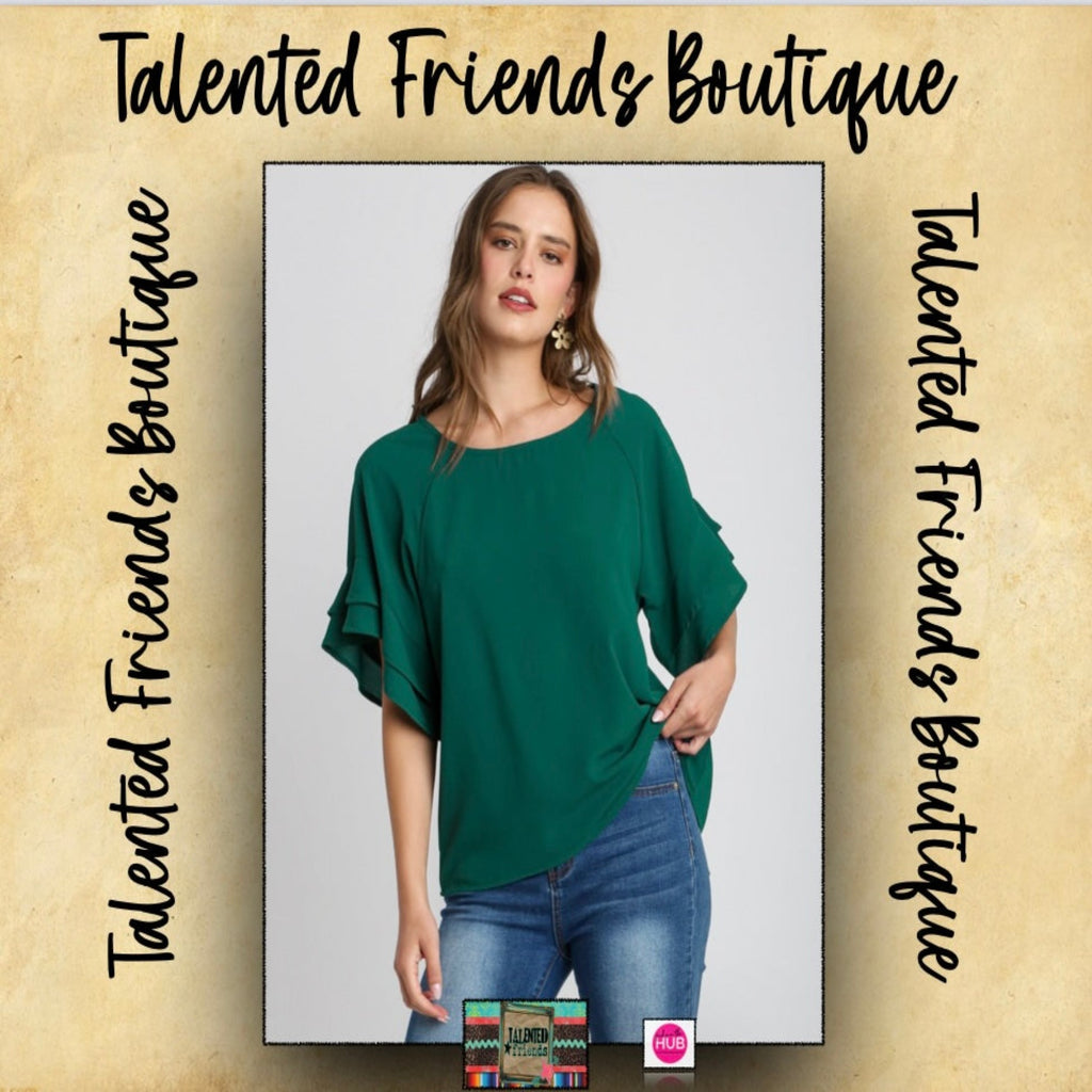 Miss Something To Smile About Top - Dark Teal