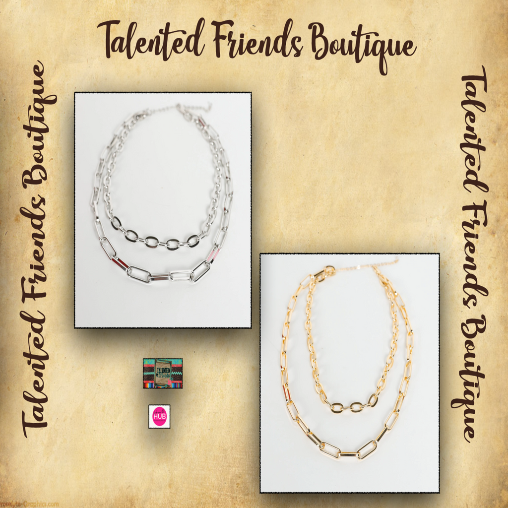 Miss Peel Back The Layers Chainlink Necklace