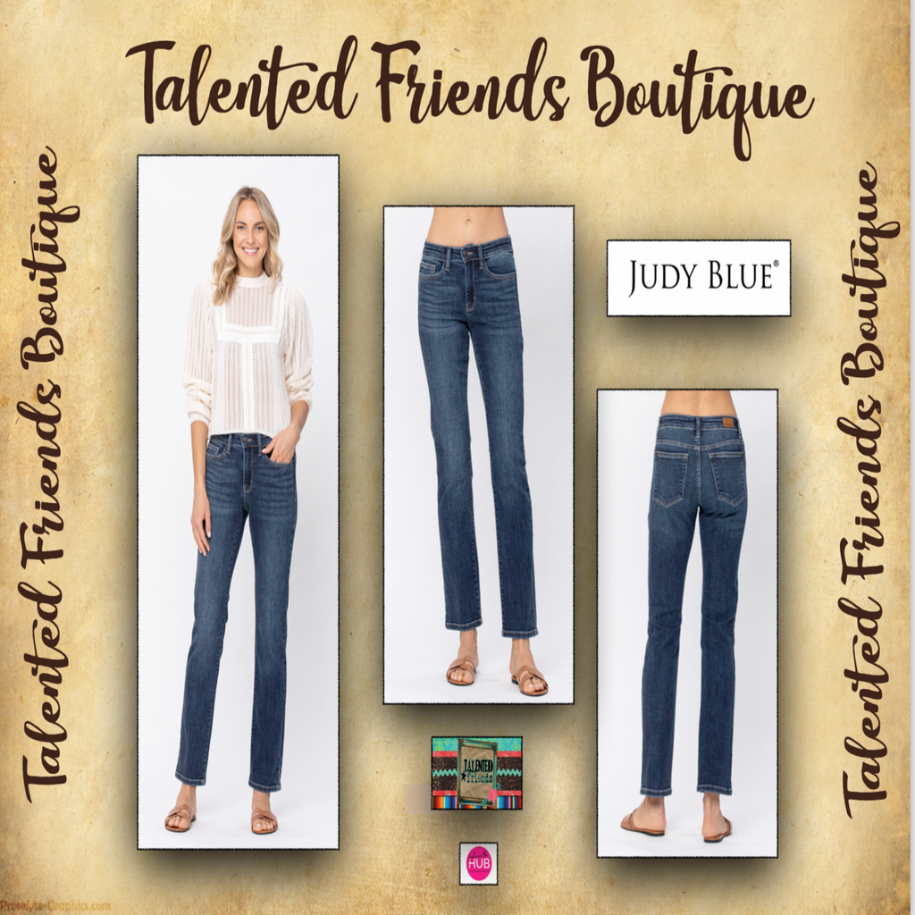 JB Mid Rise Straight Leg Jeans