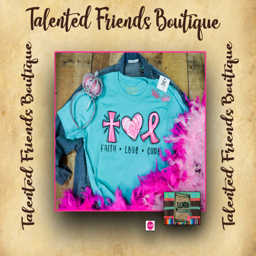 ๐ Faith ๐ Love ๐ Cure ๐ T-shirt