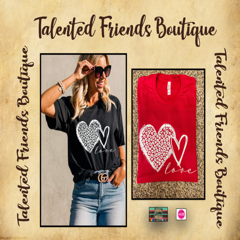 Miss Leopard Heart Duo T-shirt