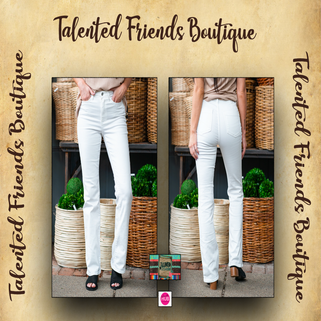 JB White Boot Cut High Rise Jeans