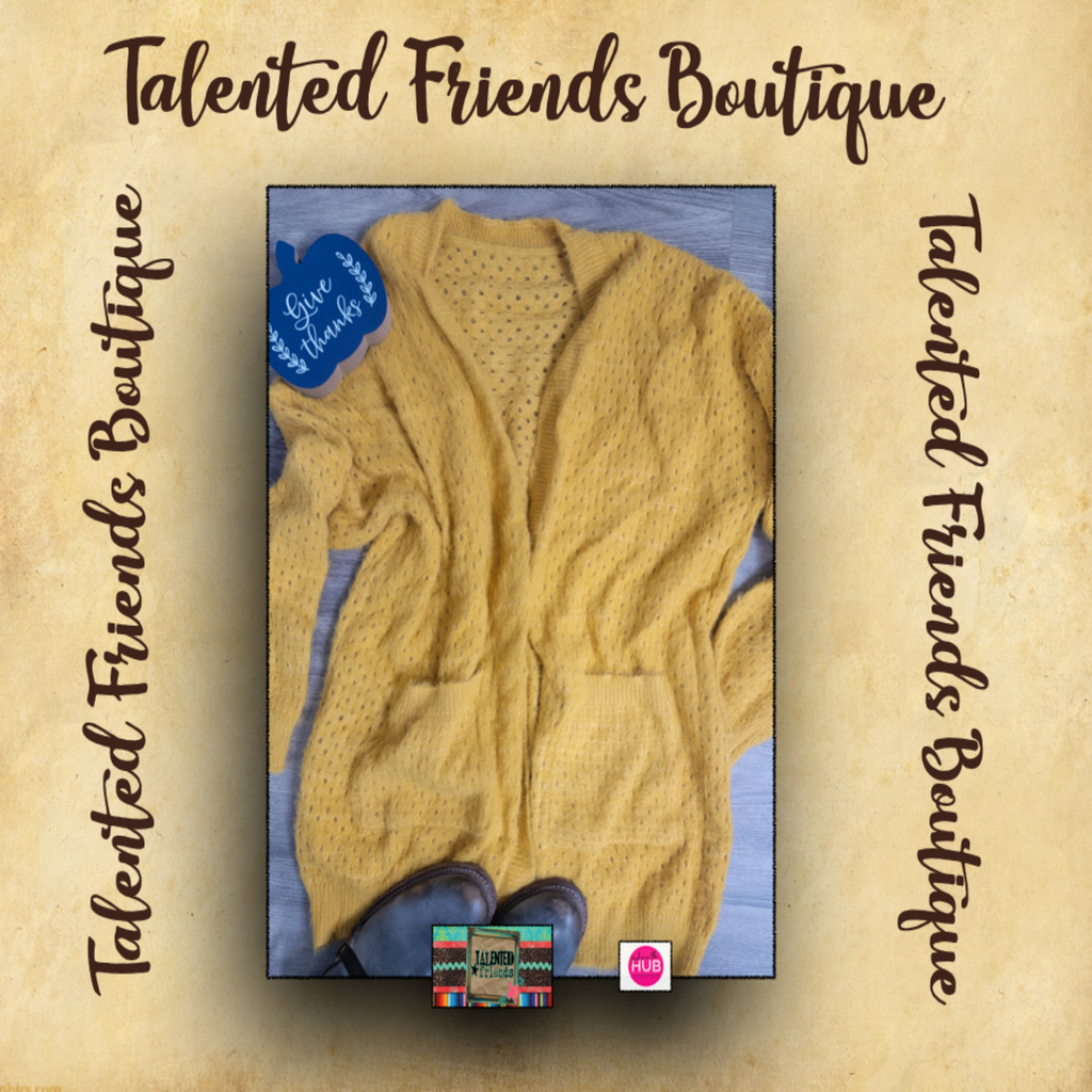 Miss Feeling So Relaxed Cardigan - Mustard