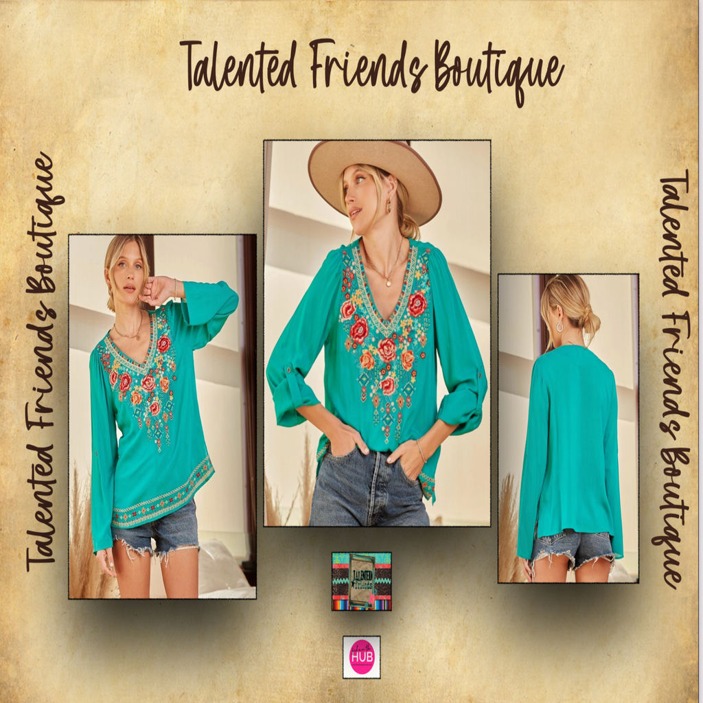 Miss All That I Ask Top - Teal