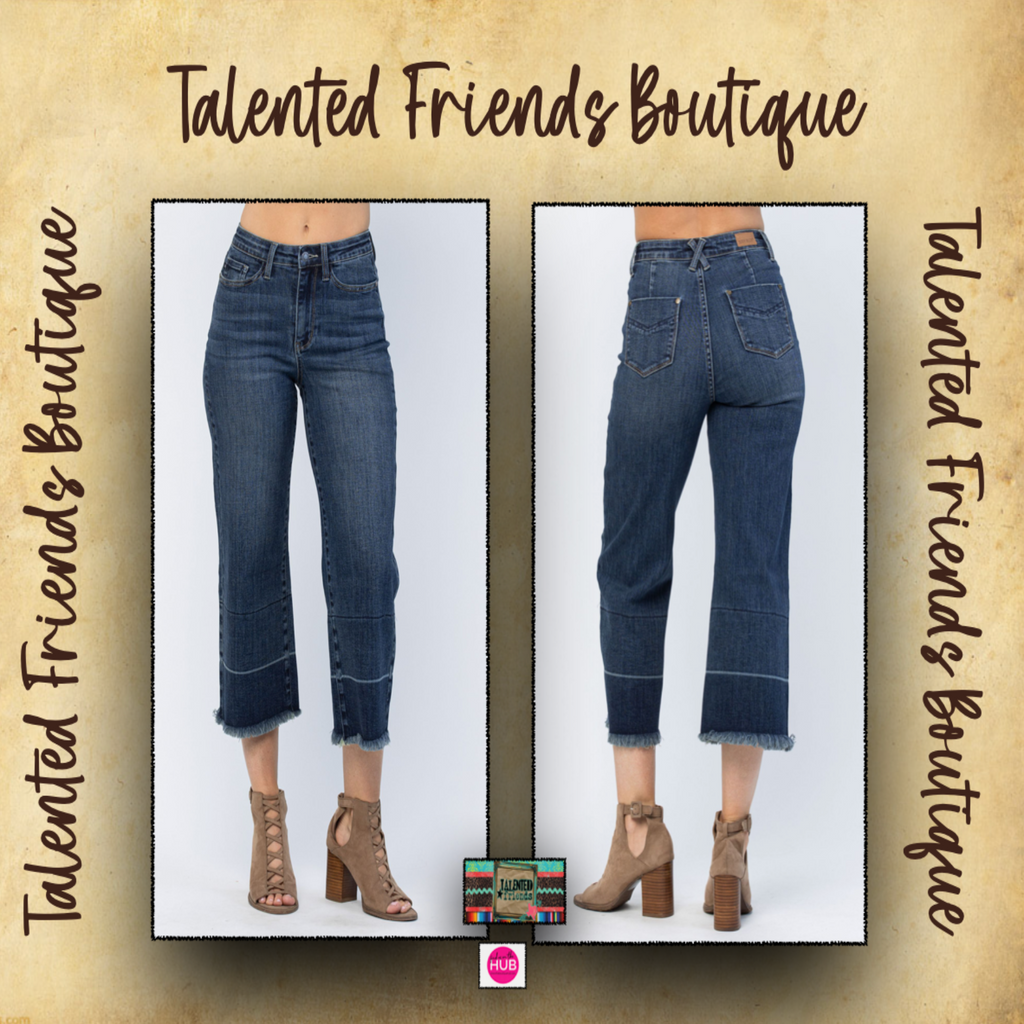 JB Cropped Wide Leg Jean