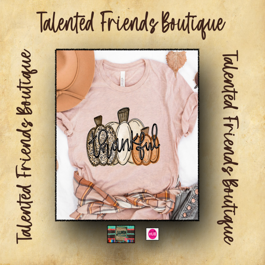 Thankful Pumpkin Trio T-shirt