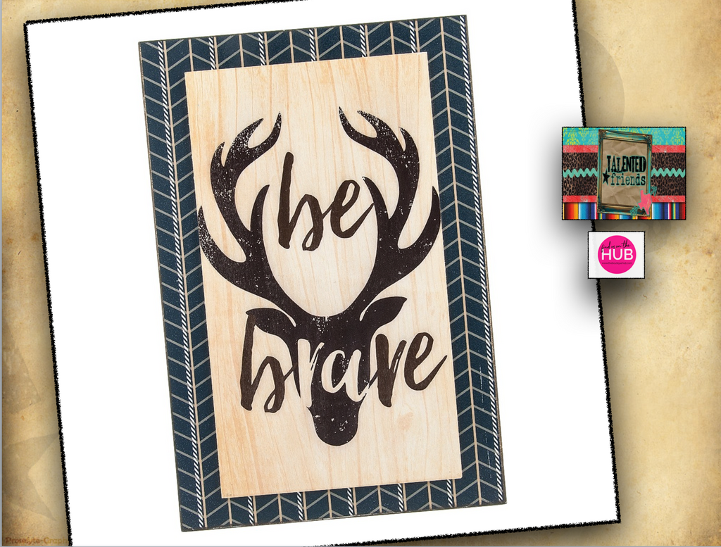 "Be Brave" Deer Wall Decor