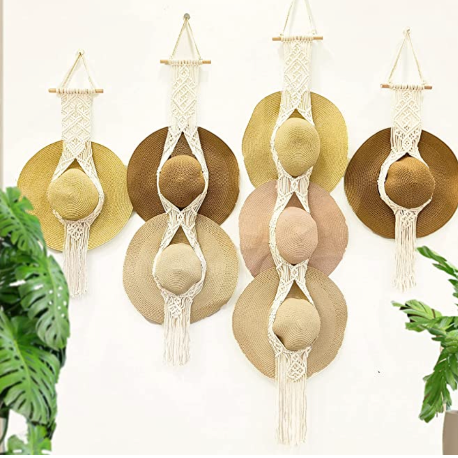 Macrame Hat Holders