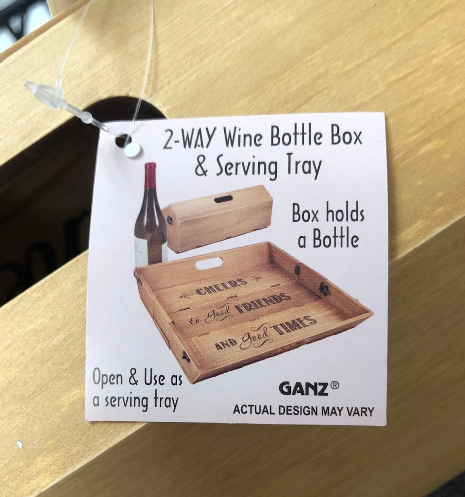 2 Way Wine Box/Serving Tray