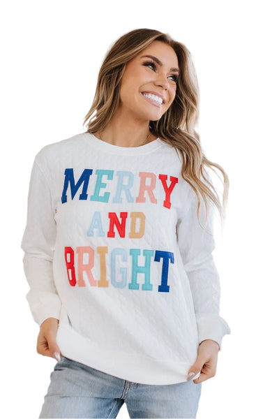 CAS -  Merry & Bright Cable Pullover