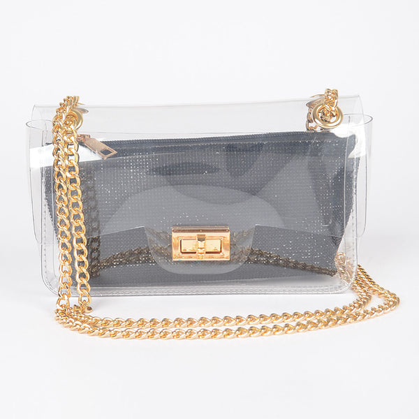 Elevate Your Style Clear Crossbody Bags