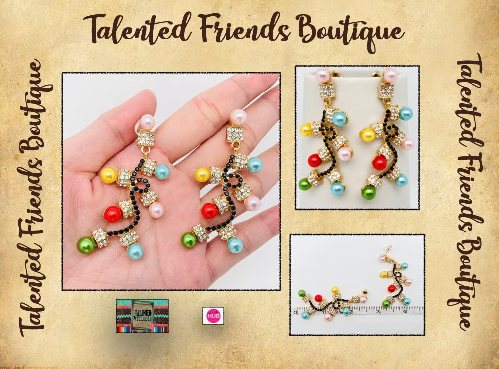 Christmas Light Dangle Earrings