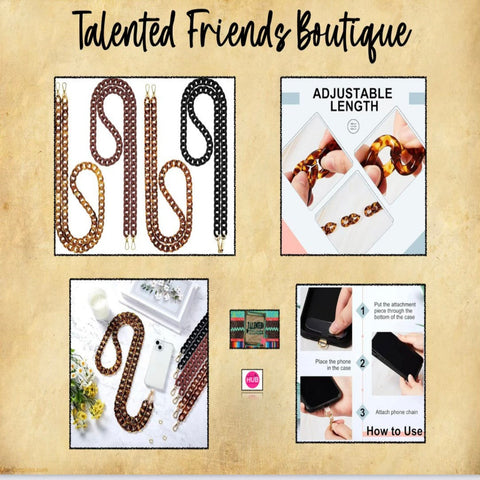 Acrylic Link Crossbody Phone Holder