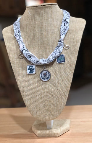Braided Bandana Charm School Spirit Necklace