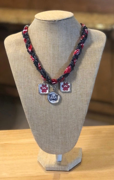 Braided Bandana Charm School Spirit Necklace