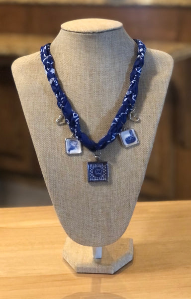 Braided Bandana Charm School Spirit Necklace