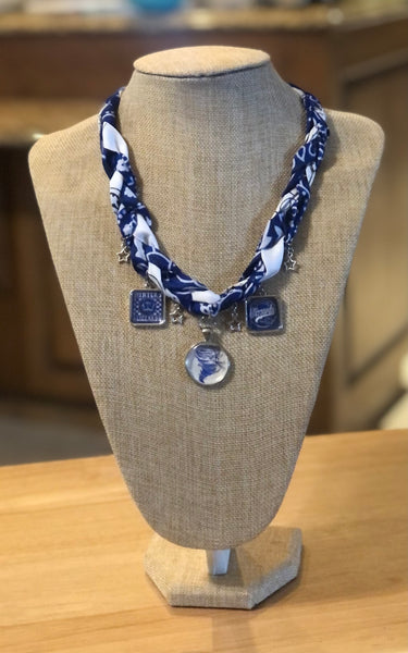 Braided Bandana Charm School Spirit Necklace