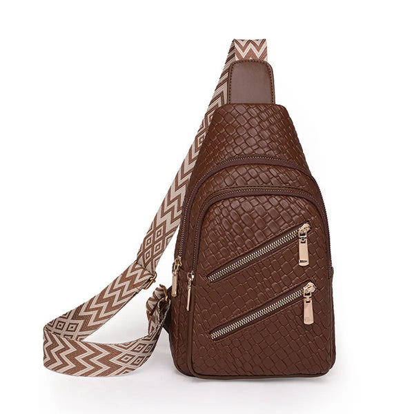 Geometric Weave Sling/Commuter Bags