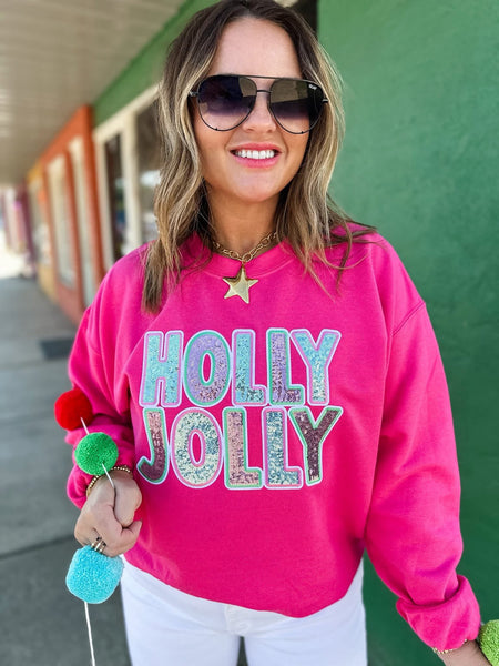 Holly Jolly Sequin Sweatshirt