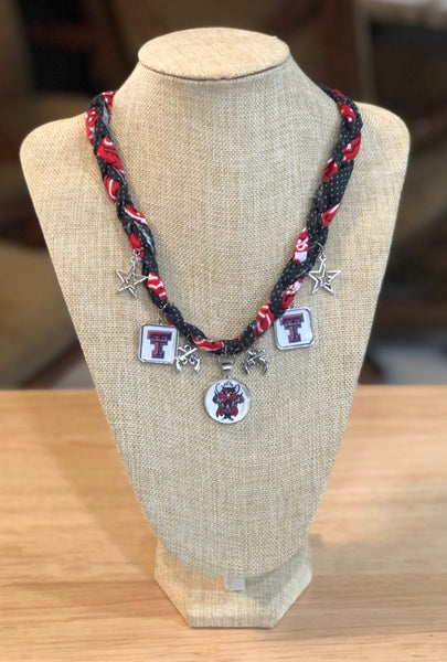 Braided Bandana Charm School Spirit Necklace
