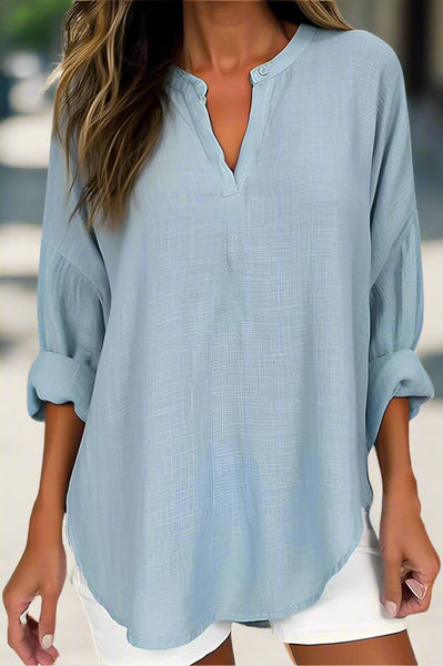 Miss Take A Look Blouse - White, Green, or Blue