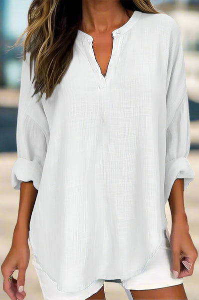 Miss Take A Look Blouse - White, Green, or Blue