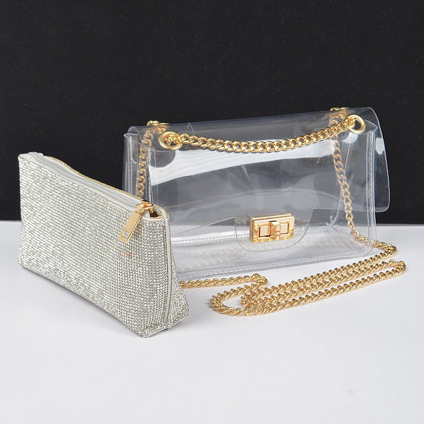 Elevate Your Style Clear Crossbody Bags