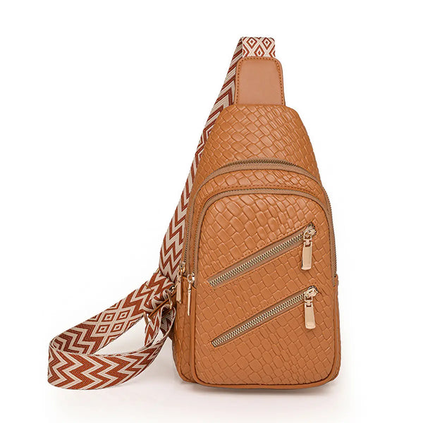 Geometric Weave Sling/Commuter Bags