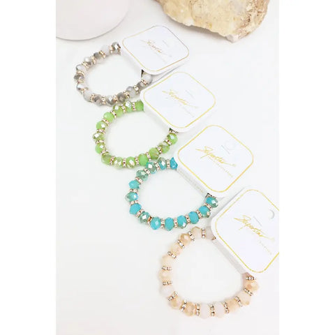 Glass Bead Stretch Bracelets