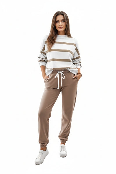 CAS - Miss Right On Time, Jogger Set - French Beige