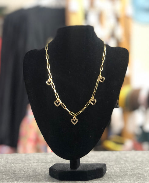 Mini Heart Charm Necklace