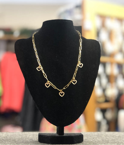 Mini Heart Charm Necklace