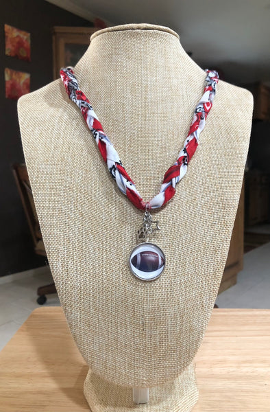 Braided Bandana Charm School Spirit Necklace