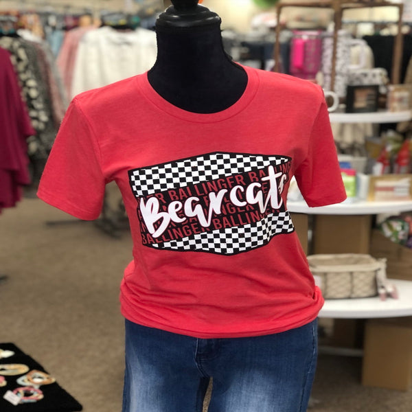 Bearcat Spirit Checkered T-shirt