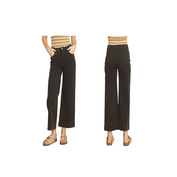 Miss Feeling Special Vintage Wash Crop High Rise Jeans