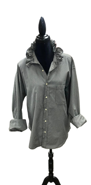 TF Refashioned Ruffle Collar Shirts