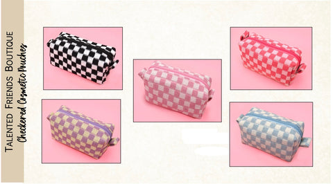 Check Cosmetic Pouch