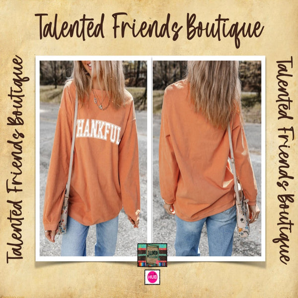 Fall -  Miss Thankful Corded Top
