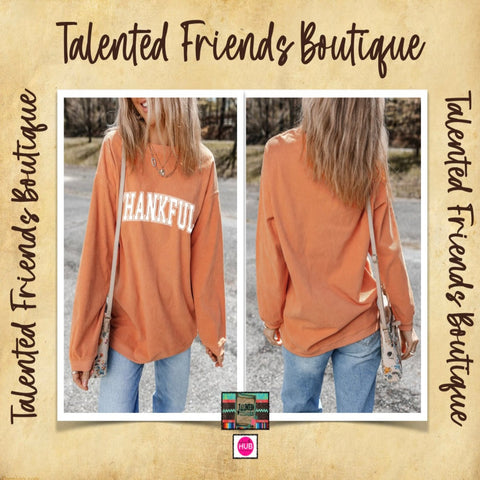 Fall -  Miss Thankful Corded Top
