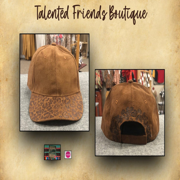 TF Designs - Burned Faux Suede Ball Caps
