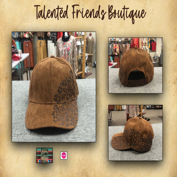 TF Designs - Burned Faux Suede Ball Caps