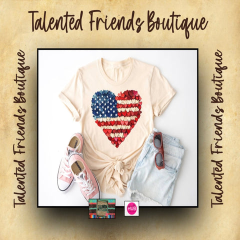 Flag Heart T-shirt
