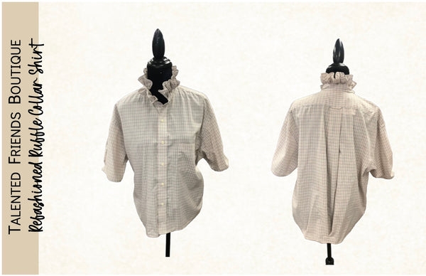 TF Refashioned Ruffle Collar Shirts