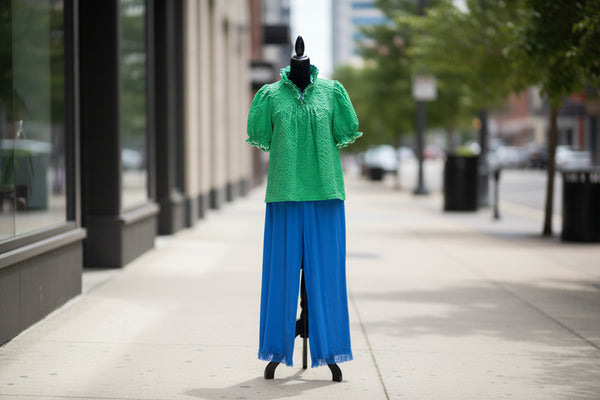 Miss Charming Blouse -  Green