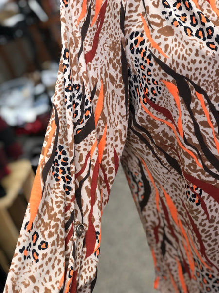 Miss Help Me Out Lizzy Top - Mocha Orange